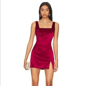 Abigail Mini Dress in Red Wine